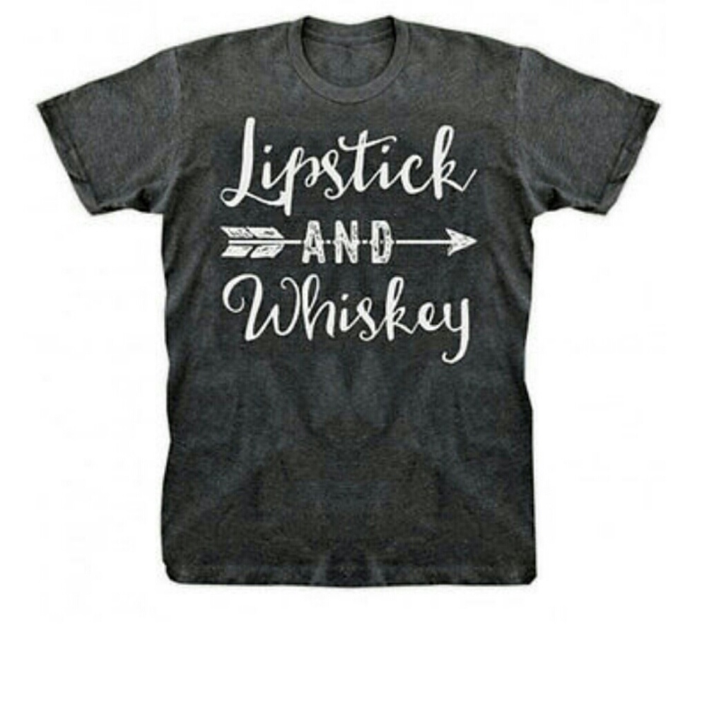 Lipstick and Whiskey tee